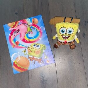 SpongeBob SquarePants Canvas and Stuffie